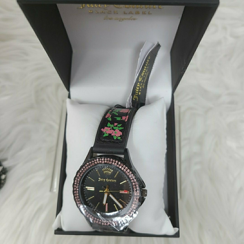 Juicy Couture Floral with Rhinestone Watch - Picture 6 of 6